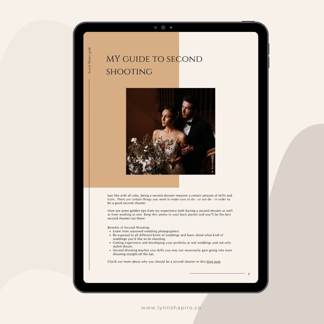 Editable Second Shooter Guide for CANVA + Bonus Contract
