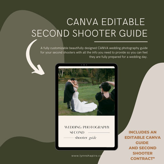 Editable Second Shooter Guide for CANVA + Bonus Contract