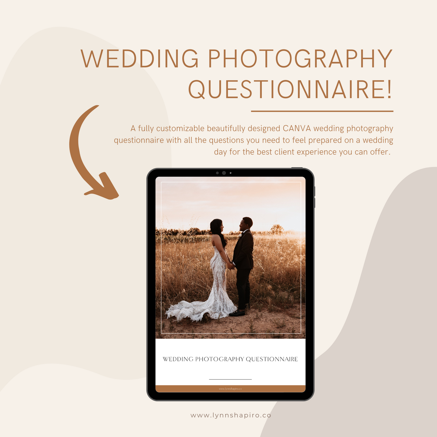 Wedding Photography Client Questionnaire CANVA Template